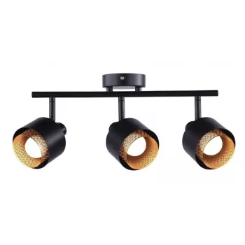 Spot Light Gote 3XE14 - ματ μαύρο φωτιστικό οροφής 3 φώτων, E14, ρυθμιζόμενες κεφαλές, εσωτερικός χώρος