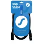 SSQ Cable XX1 - Καλώδιο μικροφώνου XLR-XLR, 1 μέτρο, μαύρο