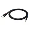 SSQ JSJM2 SS-1453 καλώδιο jack stereo - 2x jack mono 2 m μαύρο