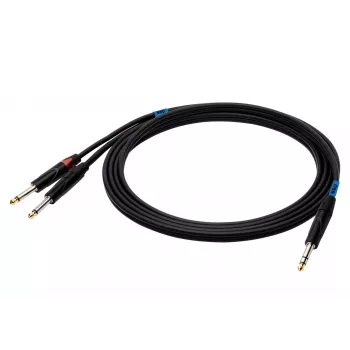 SSQ JSJM2 SS-1453 καλώδιο jack stereo - 2x jack mono 2 m μαύρο