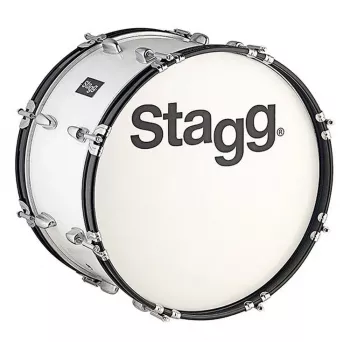 Stagg MABD-2012 Marching Bass Drum 20 inch x 12 inch Λευκό