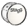 Stagg MABD-2012 Marching Bass Drum 20 inch x 12 inch Λευκό