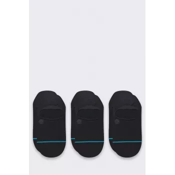 Stance Icon No Show Συσκευασία 3 τεμ. Κάλτσες sneaker Μαύρο 3 ζεύγη