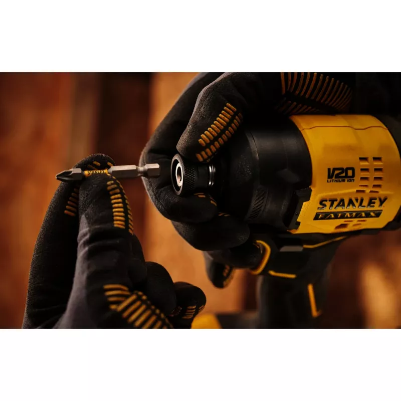 STANLEY Μπαταριοκίνητο κρουστικό κατσαβίδι (SFMCF811B-XJ), 18 V (Μαύρο/Κίτρινο, μόνο συσκευή)