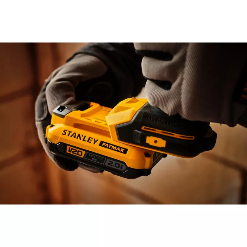 STANLEY Μπαταριοκίνητο κρουστικό κατσαβίδι (SFMCF811B-XJ), 18 V (Μαύρο/Κίτρινο, μόνο συσκευή)