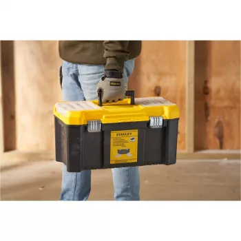 STANLEY Essential 19-ίντσες Εργαλειοθήκη με Οργανωτές, Μαύρο/Κίτρινο
