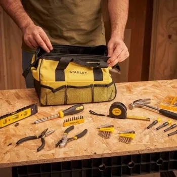 Stanley FatMax σετ εργαλείων 16 τεμ. σε κίτρινη τσάντα με ανοιχτό στόμιο