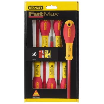 Stanley FATMAX 6 τεμ. μονωμένο σετ ίσιων και σταυρωτών κατσαβιδιών