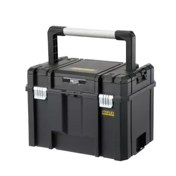 Stanley FATMAX PRO-STACK σκληρή θήκη εργαλείων, 22L, IP54, μαύρο με κίτρινες λεπτομέρειες