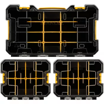 STANLEY PRO-STACK Σετ Οργάνωσης 3 τεμ. Μαύρο/Διαφανές
