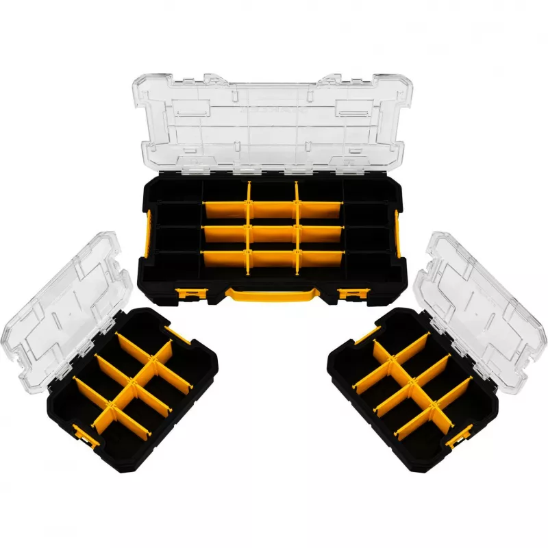 STANLEY PRO-STACK Σετ Οργάνωσης 3 τεμ. Μαύρο/Διαφανές
