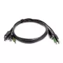 StarTech.com 1,8 m DisplayPort KVM καλώδιο συνδυασμού με USB 2.0 και 3,5-mm ήχο – TAA-konform