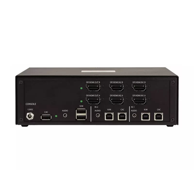 StarTech.com CK4-HP202C ασφαλής διακόπτης KVM 2 θυρών για δύο οθόνες, HDMI/DisplayPort, 4K 60Hz, NIAP 4.0