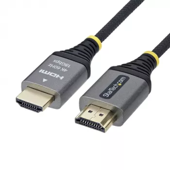 StarTech.com Premium High Speed καλώδιο HDMI με Ethernet - 2m - 4K 60Hz - μαύρο & ασημί