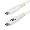 StarTech.com USB4 Καλώδιο USB-C σε USB-C, 20 Gbps, 240W PD, 2 m, Λευκό