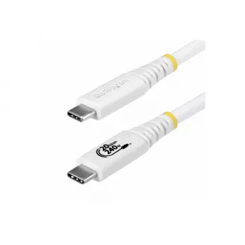 StarTech.com USB4 Καλώδιο USB-C σε USB-C, 20 Gbps, 240W PD, 2 m, Λευκό