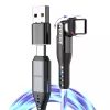 STATIK PowerPivot Pro Καλώδιο με φωτεινό LED USB-C σε USB-C 1m μαύρο
