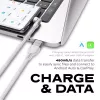 STATIK PowerPivot Pro πλεκτό καλώδιο Nylon, USB-C σε USB-C, 3m, λευκό