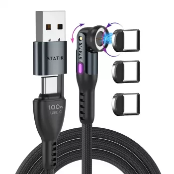 Statik 360 Pro Καλώδιο 2.0 USB-C Only; 1m, μαύρο