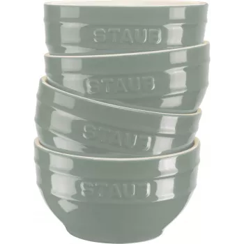 STAUB Σετ σερβίρισμα μπολ, 4 μπολ 12 cm, Ευκάλυπτος