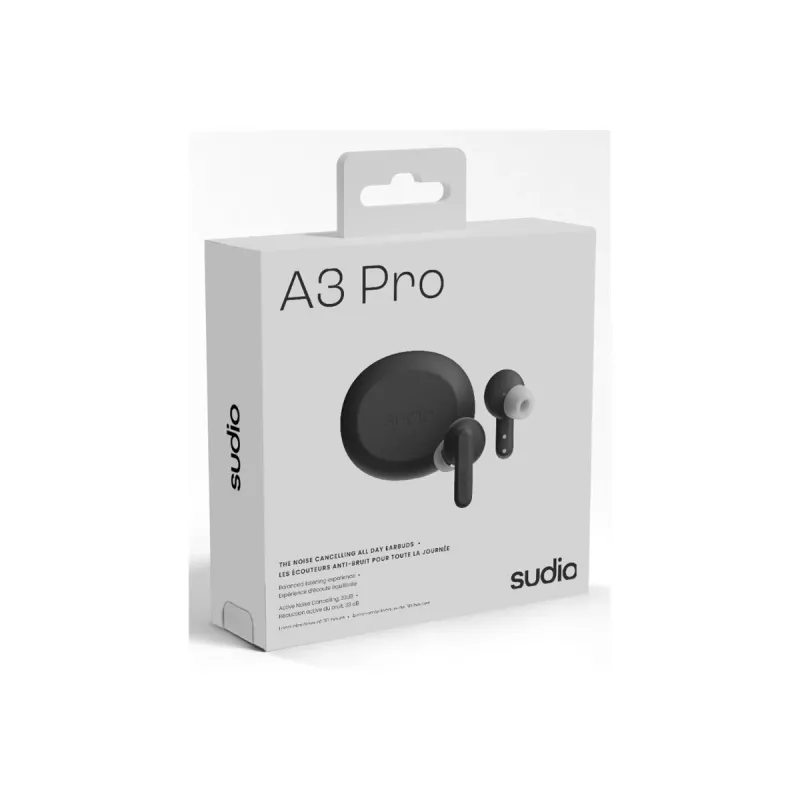 Sudio A3 Pro ασύρματα ακουστικά, Bluetooth 5.4, Cloudy Black