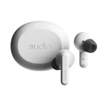 Sudio A3 Pro ασύρματα ακουστικά, Bluetooth 5.4, Fog White