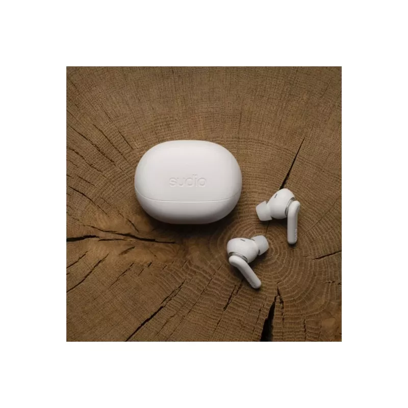 Sudio E4 Pro ασύρματα ακουστικά, Bluetooth 6.0, Cloud White