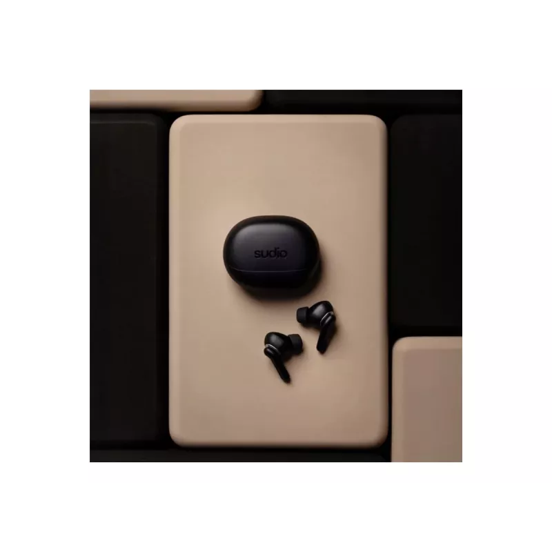 Sudio E4 Pro ασύρματα ακουστικά, Bluetooth 6.0, Midnight Black