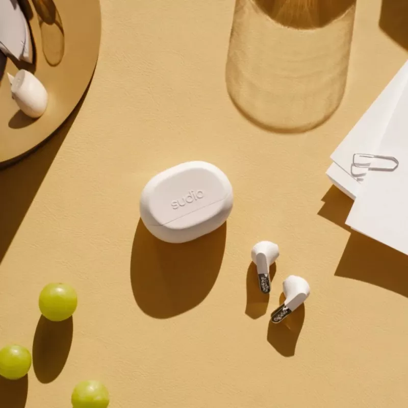 Sudio N3 ασύρματα ακουστικά, Bluetooth 5.4, Milky White