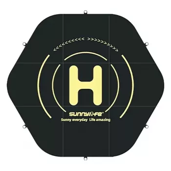 Sunnylife TJP10 Εξαγωνική πλατφόρμα προσγείωσης drone 110cm διπλής όψης πορτοκαλί/μπλε