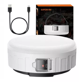 Superfire T25 Φωτιστικό Camping, 400 lm, USB, 3 Λειτουργίες