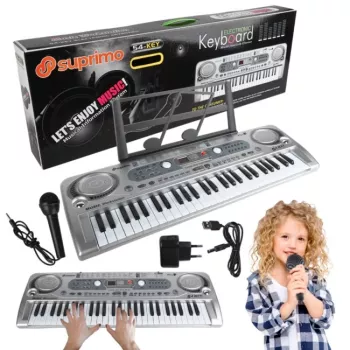 SUPRIMO 824 USB πληκτρολόγιο με μικρόφωνο για εκμάθηση παιχνιδιού, για παιδιά
