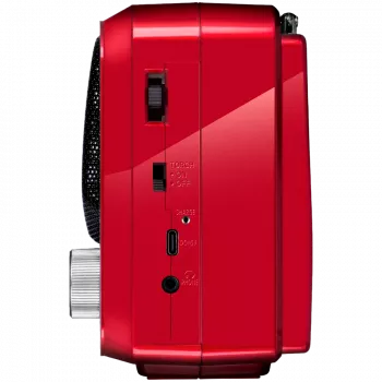 Φορητό Ηχείο SVEN SRP-150, Κόκκινο (3W, Bluetooth, FM/AM/SW, USB, microSD, Φακός, Μπαταρία)