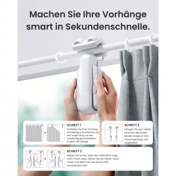 Switchbot Curtain Rod 3 (2025) Έξυπνος Μηχανισμός Κουρτίνας Λευκό