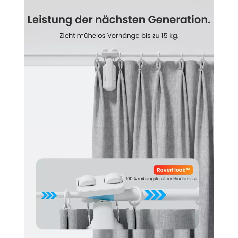 Switchbot Curtain Rod 3 (2025) Έξυπνος Μηχανισμός Κουρτίνας Λευκό