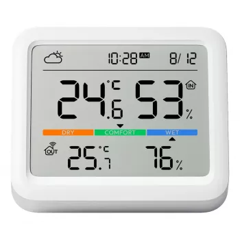 SwitchBot Meter Pro Μετεωρολογικός Σταθμός Θερμόμετρο Υγρόμετρο Λευκό