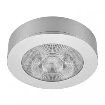 SYNERGY21 LED Εντοιχιζόμενο φωτιστικό οροφής Helios ασημί στρογγυλό πλαίσιο επιφάνειας (S21-LED-ME009)