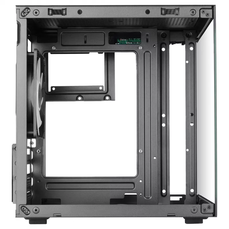 TACENS MARS MC-CUBE κουτί Micro-ATX, μαύρο, Tempered Glass, ARGB, USB-C