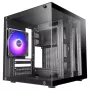 TACENS MARS MC-CUBE κουτί Micro-ATX, μαύρο, Tempered Glass, ARGB, USB-C