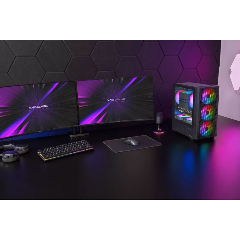 TACENS MARS MC-VECTOR 4xARGB USB-C Micro-ATX Tower κουτί