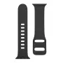 Tactical Apple Watch 38/40/41mm σιλικόνης λουράκι με αγκράφα αγκίστρου μαύρο