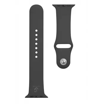 Tactical Apple Watch 42/44/45mm σιλικόνης λουράκι μαύρο