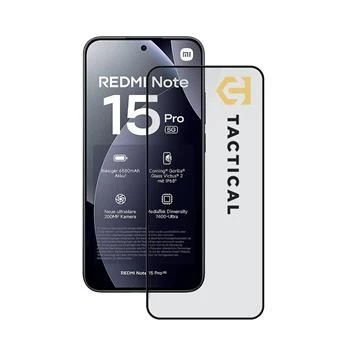 Tactical Glass Shield 5D Προστασία Οθόνης από Σκληρυμένο Γυαλί για Xiaomi Redmi Note 15 Pro Μαύρο