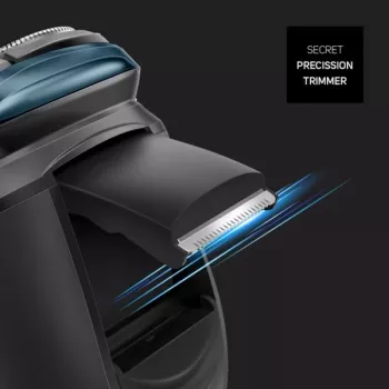 Taurus 3 Side Shave IPX7 Περιστροφική ξυριστική μηχανή με trimmer Μαύρο/Μπλε