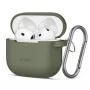 Tech-Protect Apple AirPods 4 θήκη σιλικόνης με άγκιστρο olive green