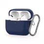 Tech-Protect Apple AirPods Pro 1 / 2 θήκη σιλικόνης με άγκιστρο μπλε