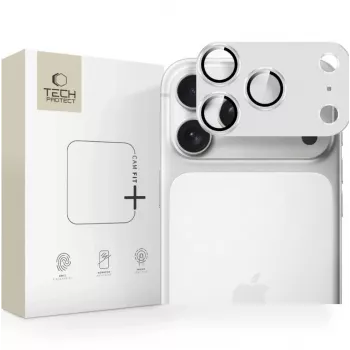 Tech-Protect CamFull Fit Προστασία Φακού Κάμερας για Apple iPhone 17 Pro Max - Ασημί