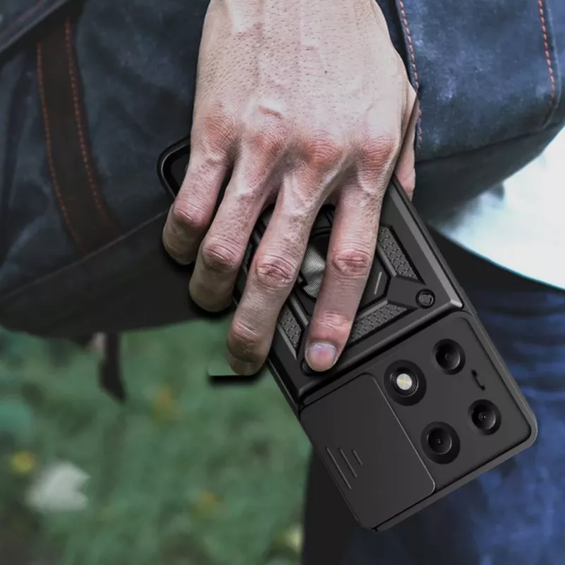 Tech-Protect CamShield Pro Θήκη για Xiaomi Redmi Note 13 Pro 4G / LTE / Poco M6 Pro 4G / LTE - Μαύρο