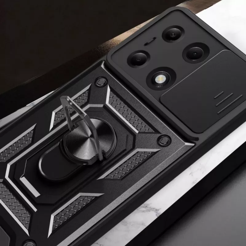 Tech-Protect CamShield Pro Θήκη για Xiaomi Redmi Note 13 Pro 4G / LTE / Poco M6 Pro 4G / LTE - Μαύρο