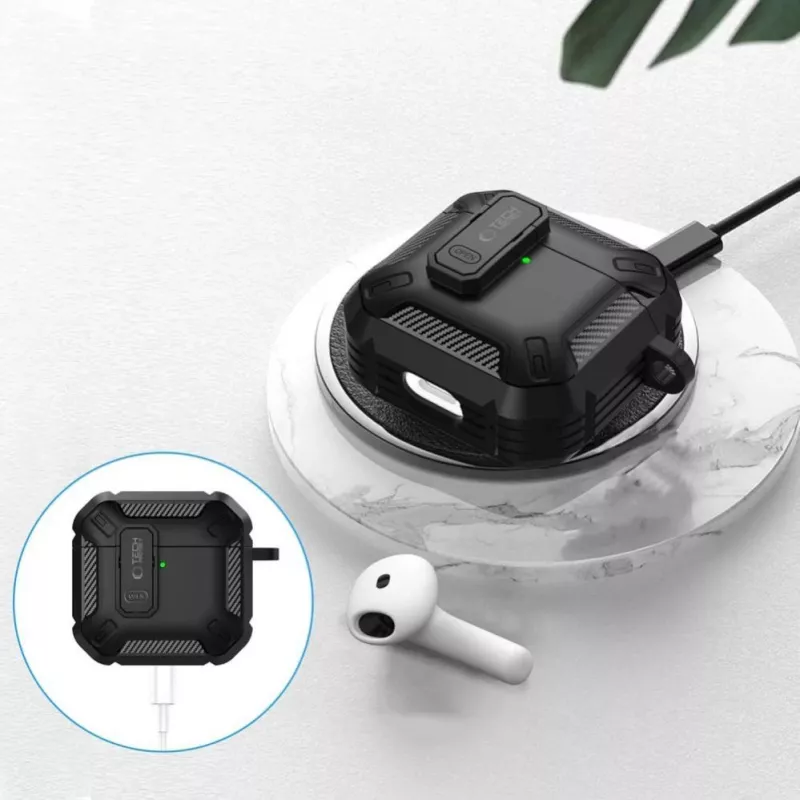 Tech-Protect Carbonox Θήκη για AirPods 4 - Μαύρο